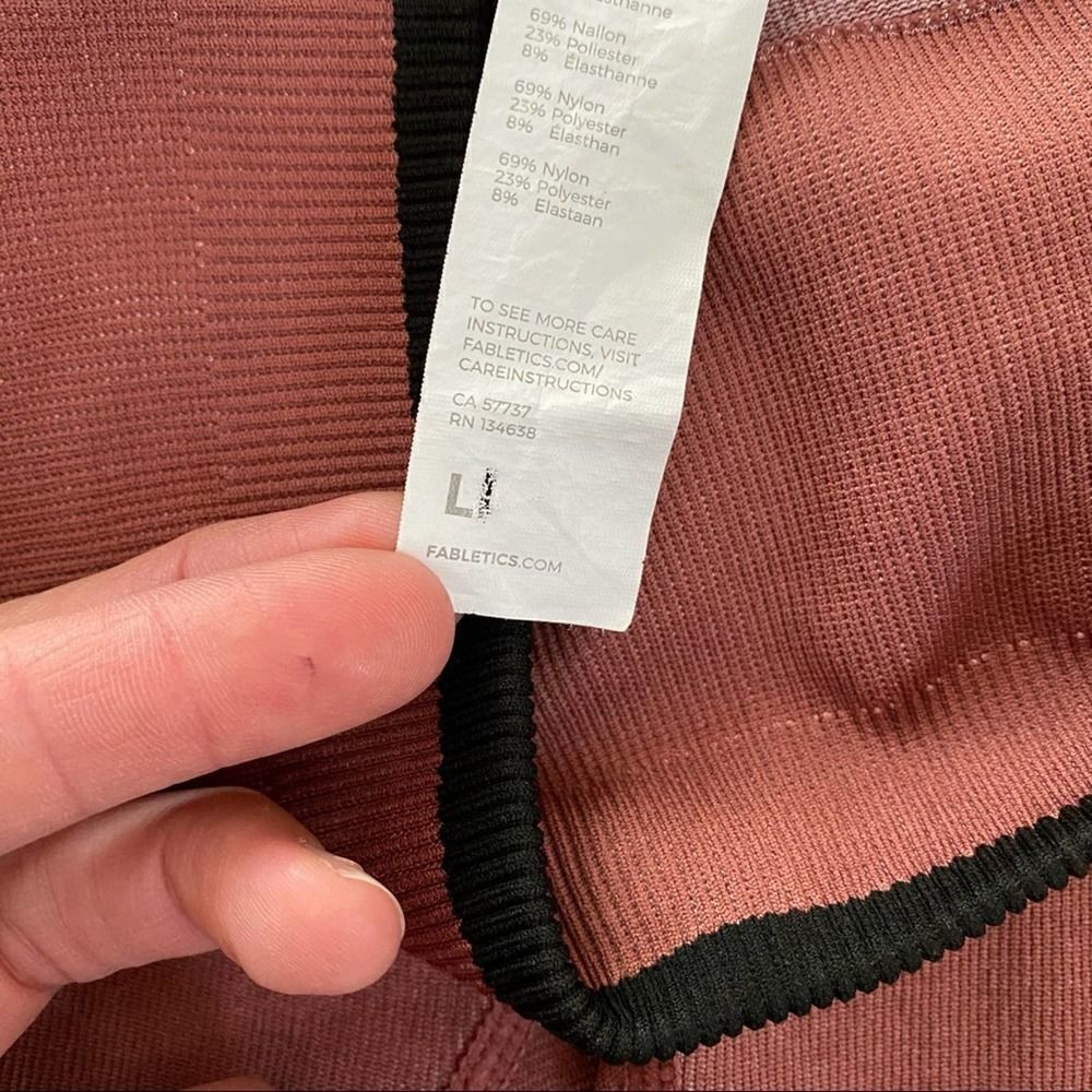 Fabletics‎ Color Block Seamless High Waisted Leggings - Picture 8 of 10